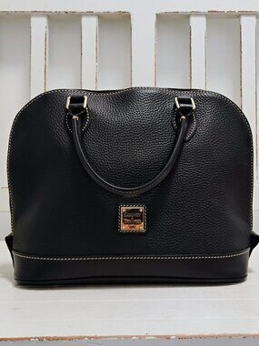 Dooney Bourke Zip Zip Leather Handbag Black